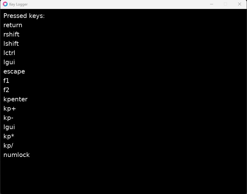Love2D Key Logger Screenshot